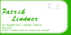 patrik lindner business card